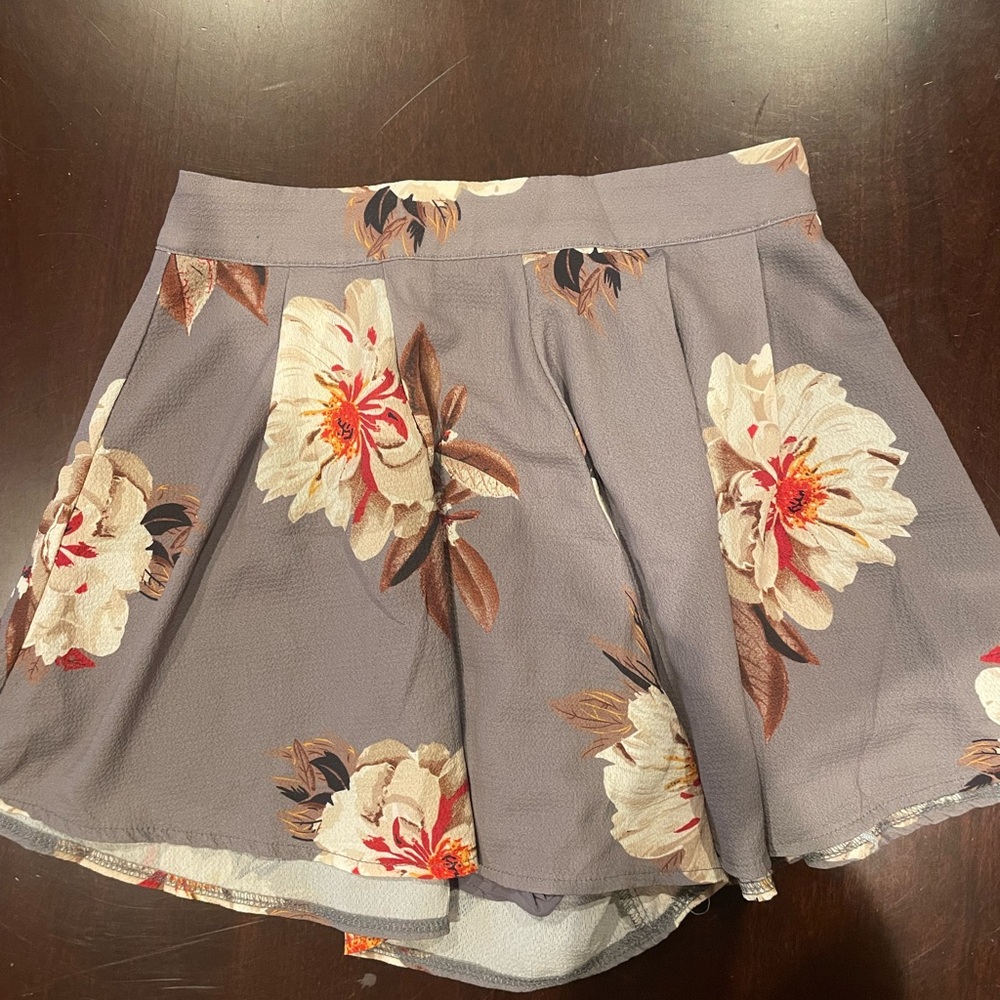 Floral Wide Leg Shorts